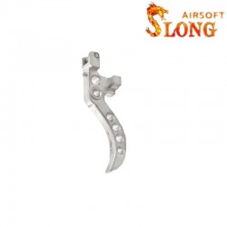 SLONG AIRSOFT 45degrees CNC Curved trigger for VSR-10 - Silver - 