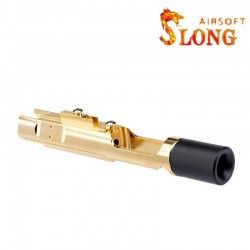SLONG AIRSOFT Bolt carrier with extension for Tokyo Marui M4 MWS GBBR - Gold - 