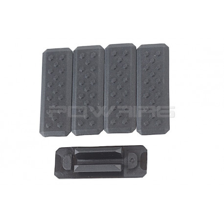 Madbull Strike Industries MLOK Cover V1 Style (5pcs) - BK - 