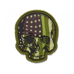 5.11 Patriot Skull Velcro Patch - Green - 