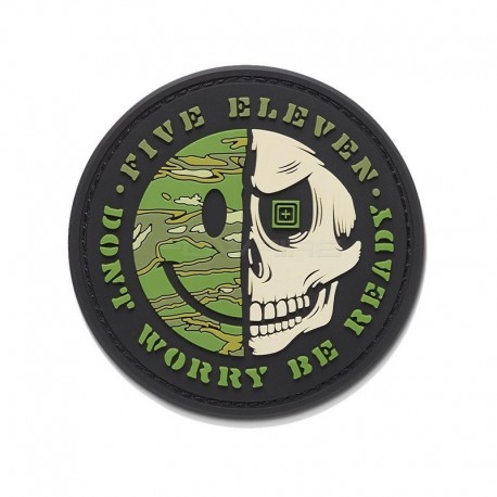 5.11 Don't Worry Be Ready Velcro Patch - Black - 