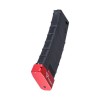 Cyma 220rds M4 Gmag style gen3 mid-cap magazine with TTI extended magbase - Black / Red - 