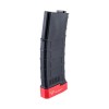 Cyma 220rds M4 Gmag style gen3 mid-cap magazine with TTI extended magbase - Black / Red - 