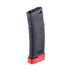 Cyma 220rds M4 Gmag style gen3 mid-cap magazine with TTI extended magbase - Black / Red - 