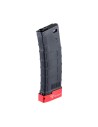 Cyma 150rds M4 Gmag style gen3 mid-cap magazine with TTI extended magbase - Black / Red