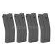 BlackCat Airsoft chargeur 120 coups pour Systema PTW (lot de 4) - 