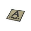 Bloodgroup velcro patch Tan - A+ - 