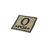 Patch velcro Groupe Sanguin TAN - O+ - 