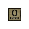 Bloodgroup velcro patch TAN - O+ - 