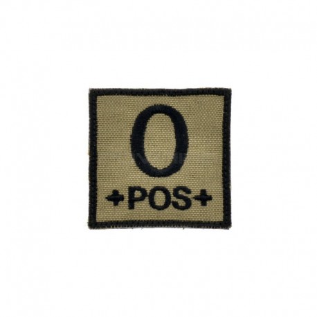 Bloodgroup velcro patch TAN - O+ - 