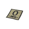 Bloodgroup TAN velcro patch - O- - 