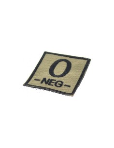 Bloodgroup TAN velcro patch - O- -  2