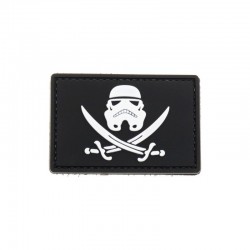 Stormtrooper Jolly Roger Velcro Patch - Black - 