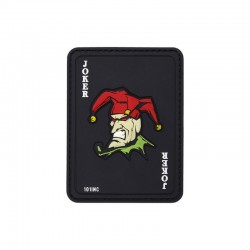 Velcro patch Joker card - BK / Full color - 