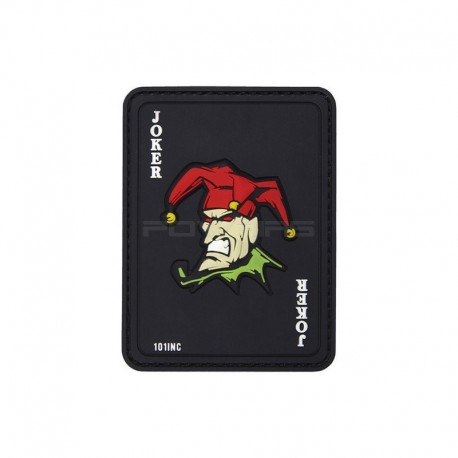 Patch velcro Joker card - Noir / Full color - 