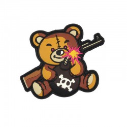 Terror Teddy Velcro patch - Brown - 