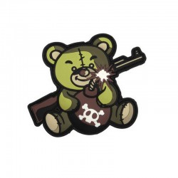 Terror Teddy Velcro patch - Green - 