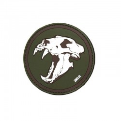 Sabertooth Tiger Velcro patch - Green - 
