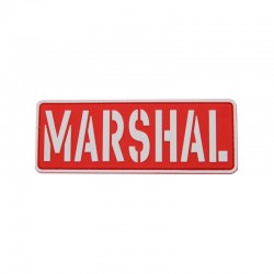 Patch velcro Marshal - Rouge / Blanc - 