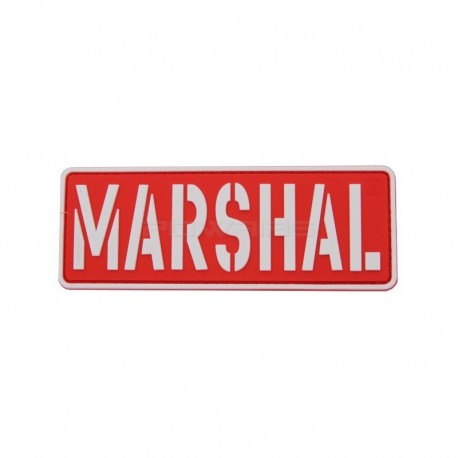 Velcro patch Marshal - Red / White - 