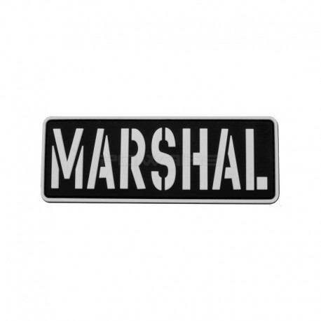 Velcro patch Marshal - Black / White - 