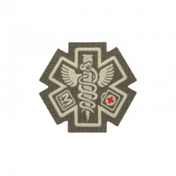 Paramedic velcro embroided patch - Ranger Green - 