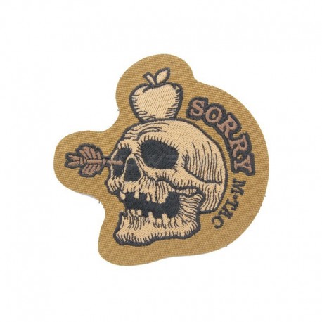 Sorry velcro embroided patch - Coyote - 