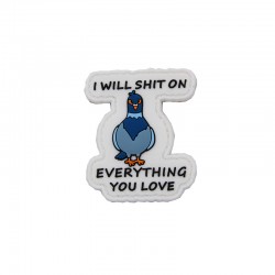 Patch velcro Dove Shit On - Full color - 