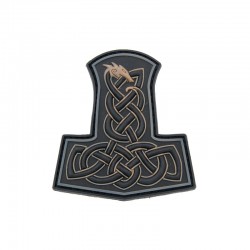 Patch Velcro Dragon Thors Hammer - Noir/Tan - 