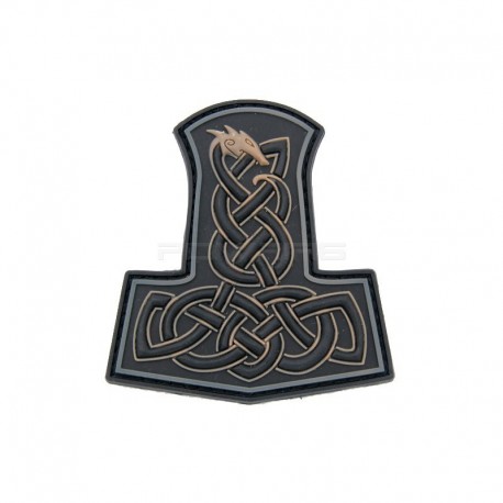 Patch Velcro Dragon Thors Hammer - Noir/Tan - 