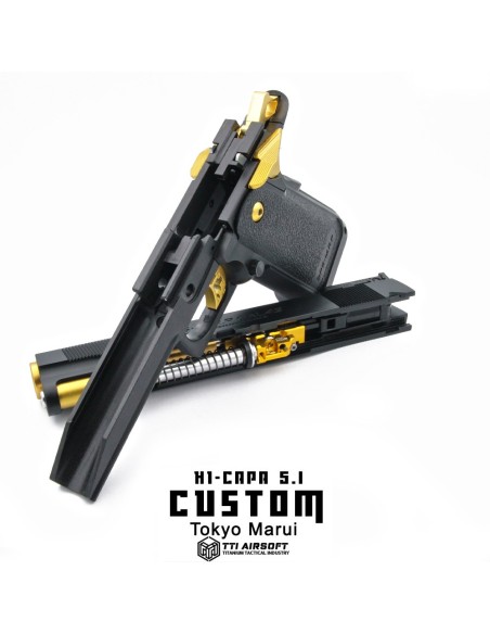 P6  Workshop Tokyo Marui Hi-Capa 5.1 Gold Match custom GBB - 