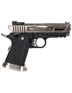 WE Hi-Capa 3.8 Force Velociraptor AUTO - Black / Silver -  2