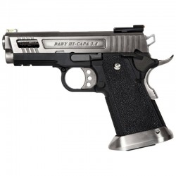 WE Hi-Capa 3.8 Force Velociraptor AUTO - Black / Silver