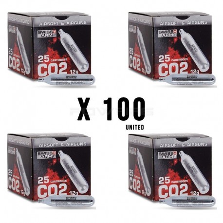 100 sparklet CO2 12gr Swiss Arms