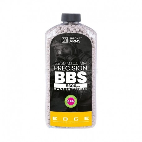 Specna Arms EDGE ULTRA™ BIO BBs accuracy 0.28g - bottle 5600bbs