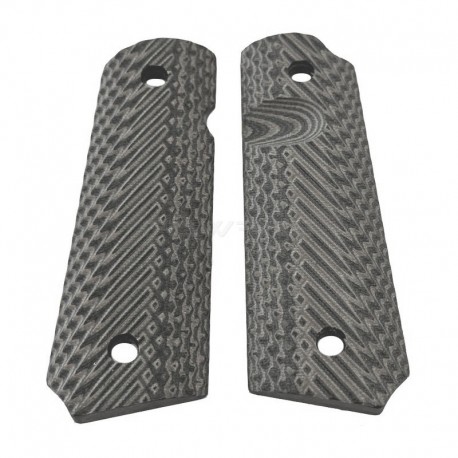 1911 carbon fiber grip panel - Grey