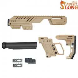 SLONG AIRSOFT conversion Kit MPG + G-KRISS XI - Brown - 