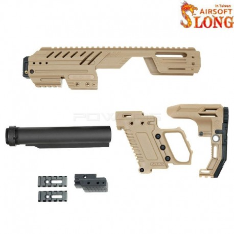 SLONG AIRSOFT conversion Kit MPG + G-KRISS XI - Brown - 