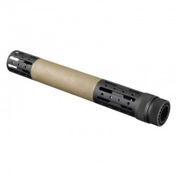 HOGUE RIS free float 15 inch surmoulé caoutchouc avec rails - Dark Earth