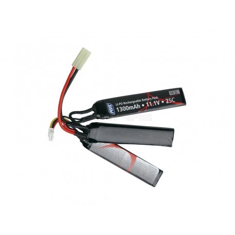 ASG 11,1V LI-PO Battery 1300 mAh (3 stick) - 