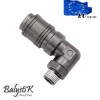 BalystiK rotating elbow coupler with 1/8 NPT male thread - EU