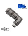 BalystiK rotating elbow coupler with 1/8 NPT male thread - EU