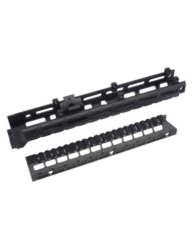 5KU Extended Tactical M-Lok handguard for AK47 / 74 - Black - 