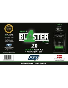 ASG Alpha Blaster 0.20g Traçantes vertes - 3300 billes -  2