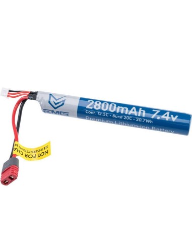 EMG High performance Li-Ion battery 7.4V 2800mAh stick type - DEAN