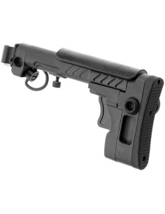 5KU Crosse télescopique pliable type PT-3 Z pour AK GHK/LCT/CYMA - Noir 2