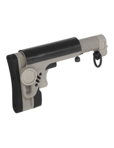 5KU PT-3 style folding telescopic stock for AK E&L - Tan