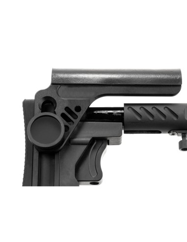 5KU Crosse télescopique pliable type PT-3 pour AK E&L - Noir