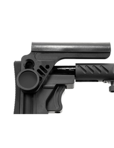 5KU PT-3 style folding telescopic stock for AK E&L - Black