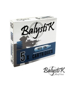 Balystik 12g Co2 cartridges - Box of 5pcs